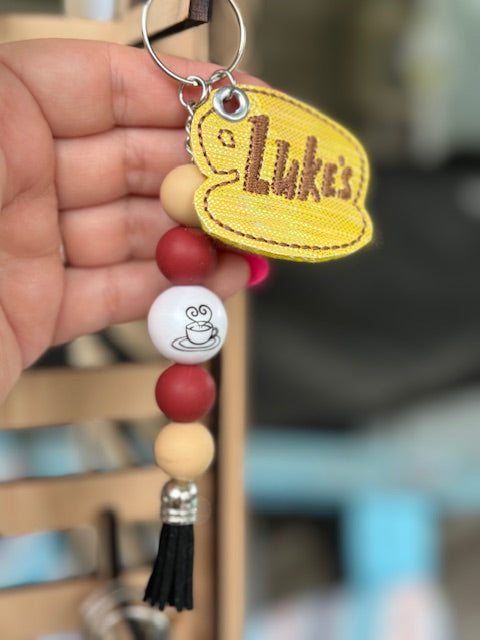 Book Theme Mystery FOUR SCOOPS + Beaded Keychain